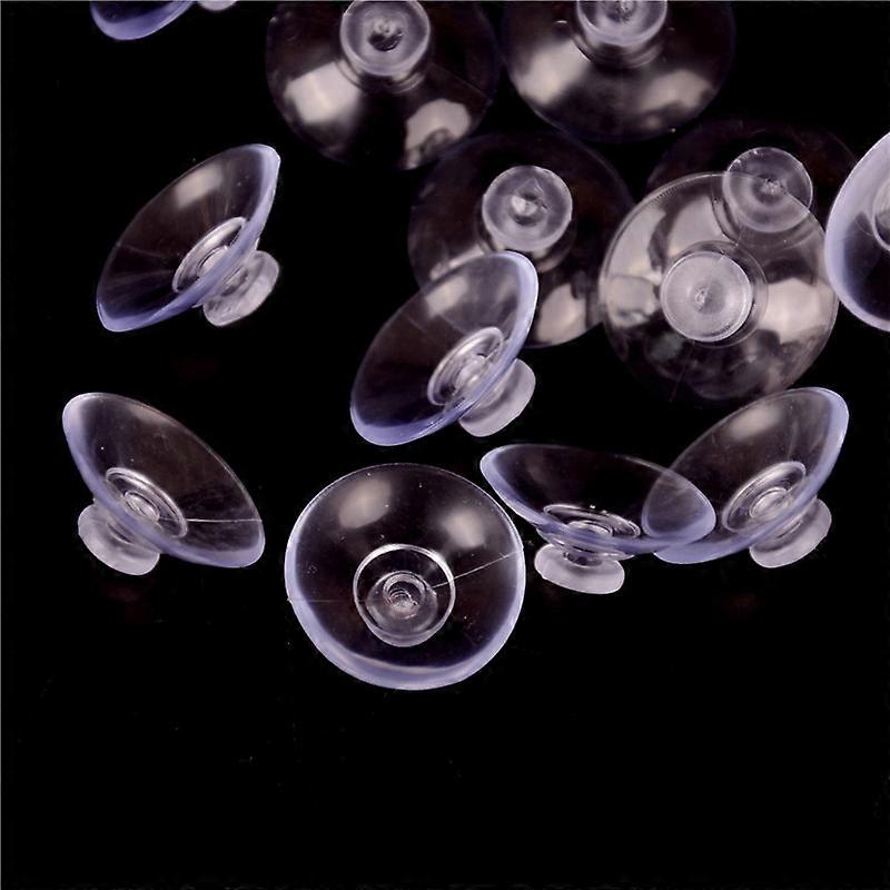 50Pcs Clear Transparent Hanger Room Kitchen Bathroom Suction Cup Sucker 20mm