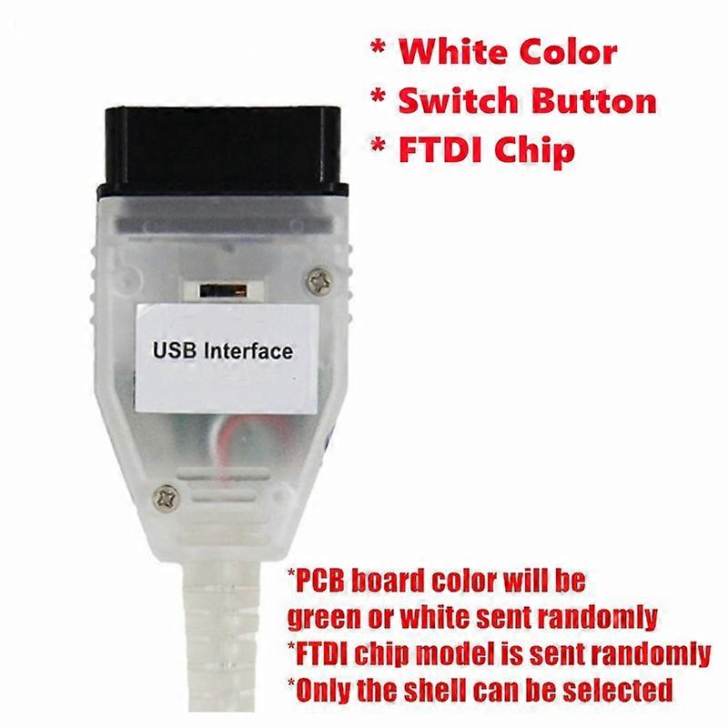 For BMW INPA New USB Cables For bmw K+DCAN USB Interface Diagnostic Tool For BMW E46 K+CAN K CAN FTDI FT232 Chip OBD2 Scanner