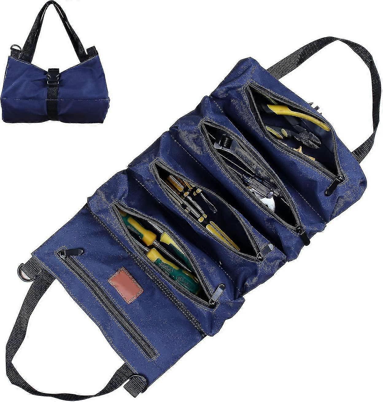 Garden Tool Set, Garden Tote (Blue) with Multiple Pockets for Garden Tool Set, Garden Tool Bag