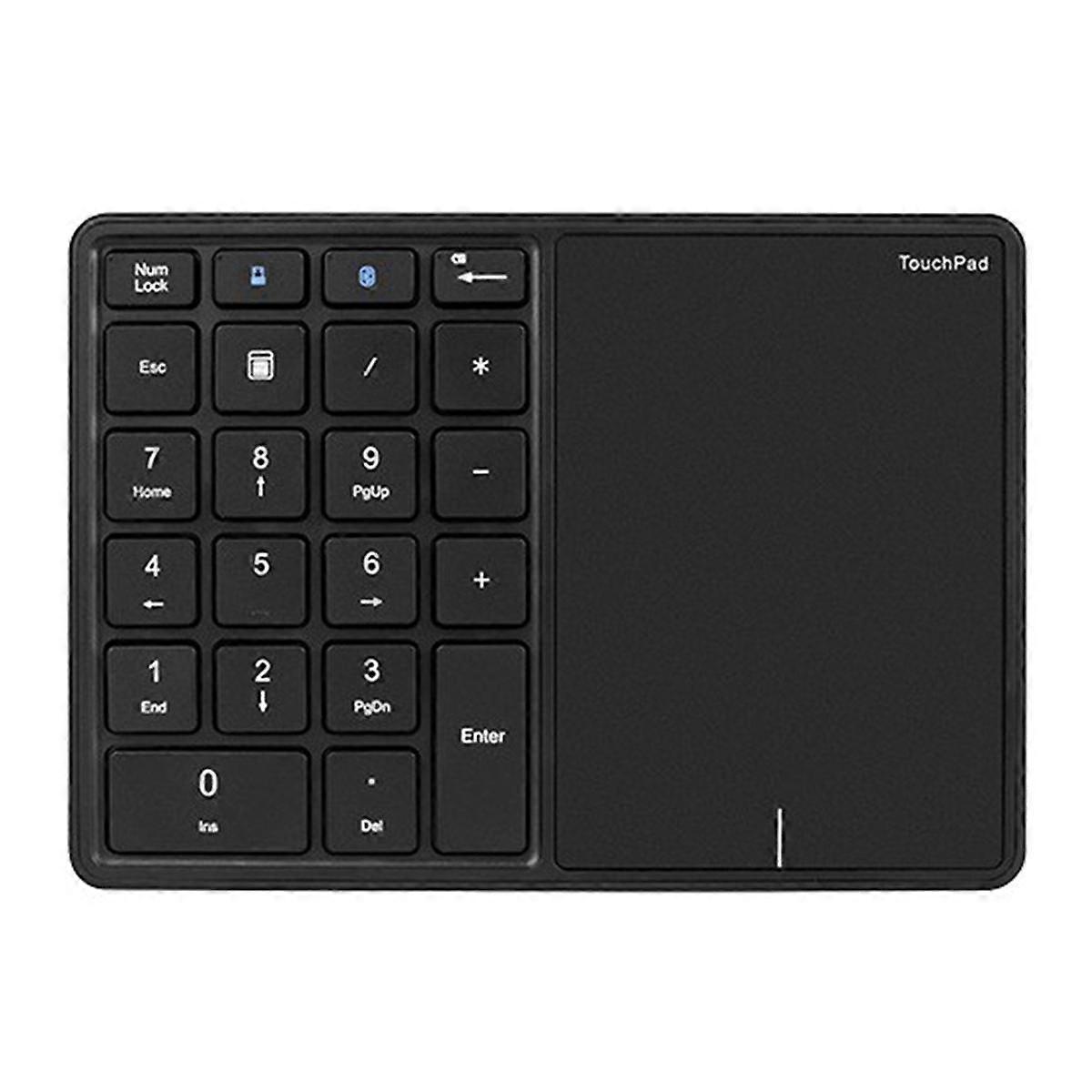 Bluetooth Numeric Keyboard with Touchpad Rechargeable USB Wireless Numeric Keyboard for Android, , IOS
