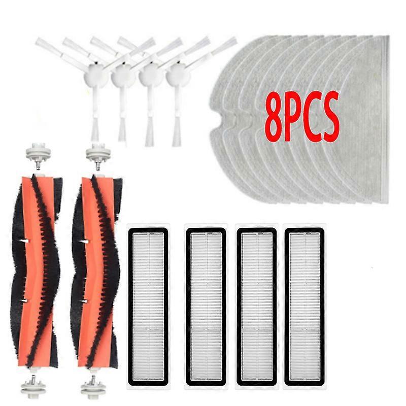18 PCS para Para Dreame Bot L10 Pro D9 Kits de Peças de Aspirador de Pó Robótico Filtros de Escova Lateral Principal Mop Rag Acessórios Sobressalentes