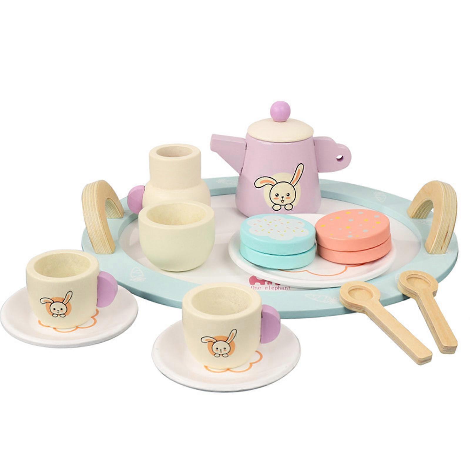 Children Lifelike Kitchen Pretend for Play Tea Set Toys for 3-8