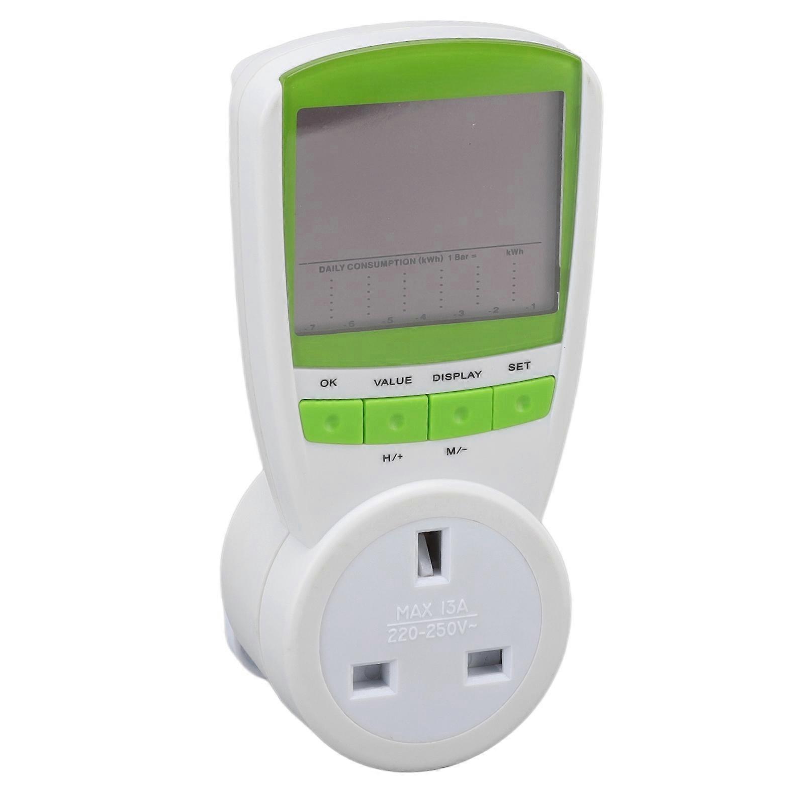 Power Metering Socket Voltage Current Power Usage Analyzer for Energy Saving