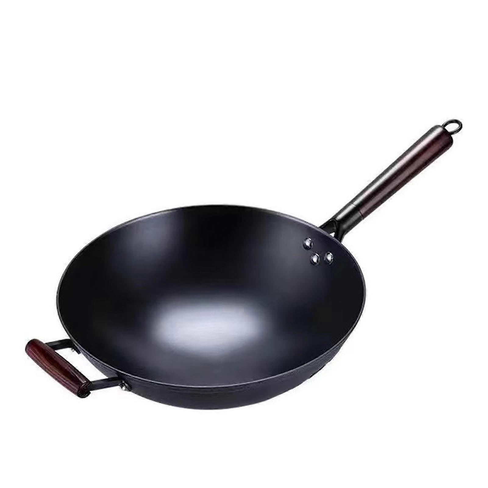 Frying Pan Even Heating Multifunctional Comfortable Handle Cast Iron Pot for Daily Home Cooking 30cm / 11.8in