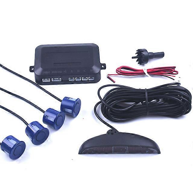 Car LED Parking Sensor 4 kit Display Reverse Backup Radar Monitor System Assistance Universal 7 colors
