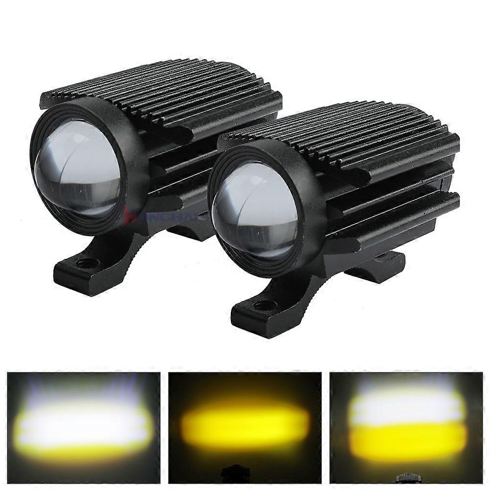 360 Rotate Additional Led Motorcycle Lights with Switch Driving Fog Lights Motor Auxiliary Spotlight Headlamp Projector Lens
