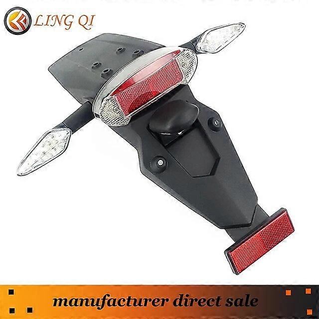 Fenders Multi function three in one lamp Motorcycle Rear Fenders Mudguard LED Brake Light turn light Accessories Kayo T2 and refit R6