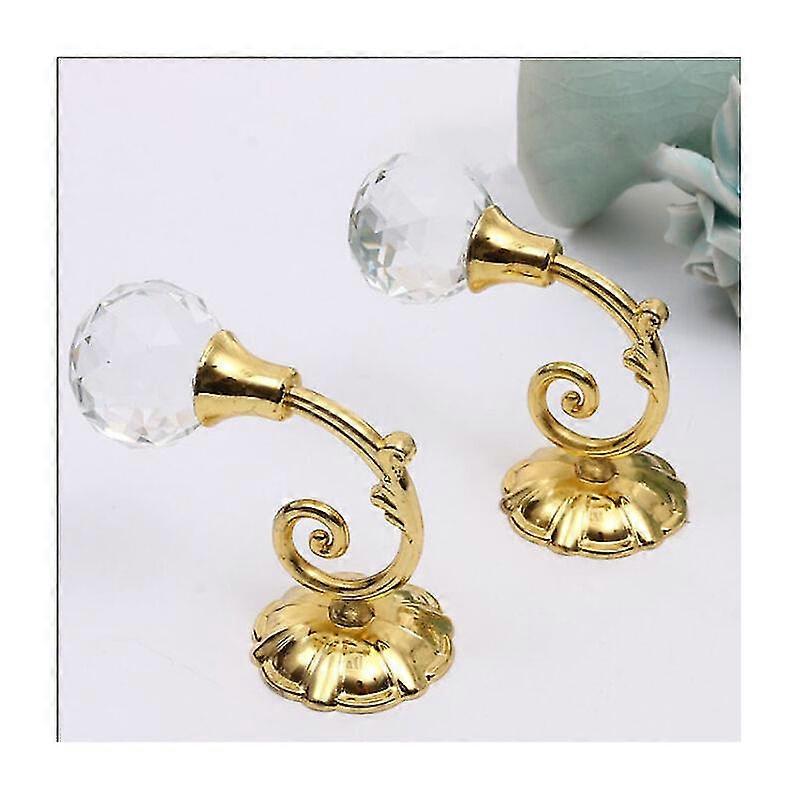 Metal Crystal Glass Curtain Fixer Wall Window Curtain Fastener Hook