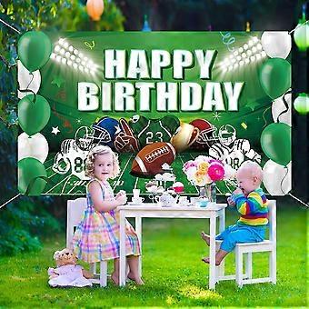 Fußball-Geburtstags-Hintergrund 2,1x1,5 M – Touchdown Banner Für Football-Party