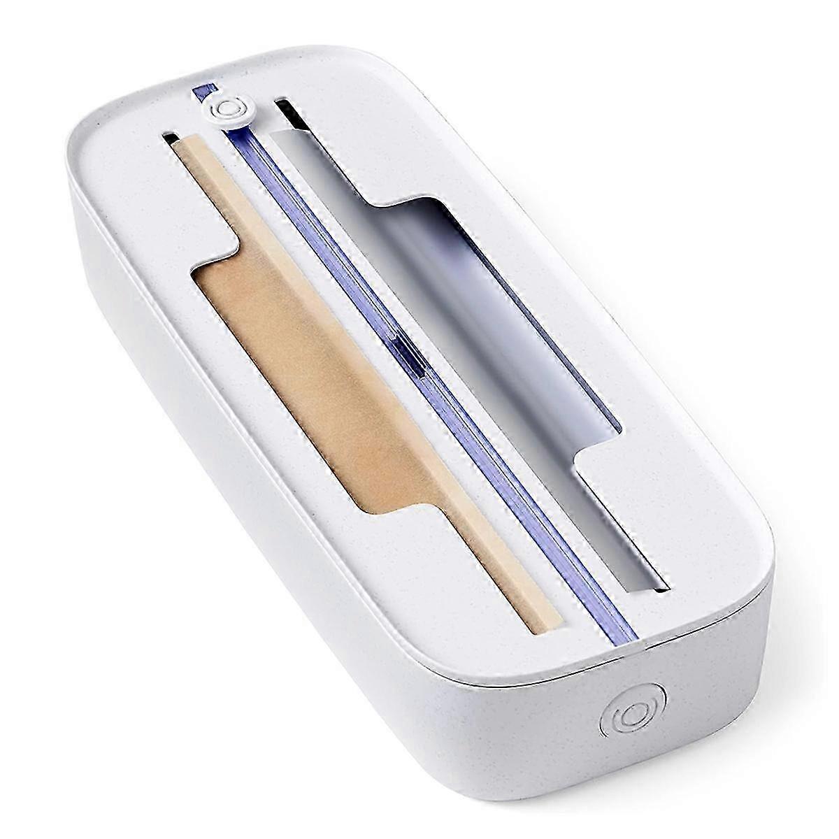 موزع التفاف الطعام درج ، رقائق معدنية ، منظم ورق بلاستيكي وشمع لتنظيم المطبخ