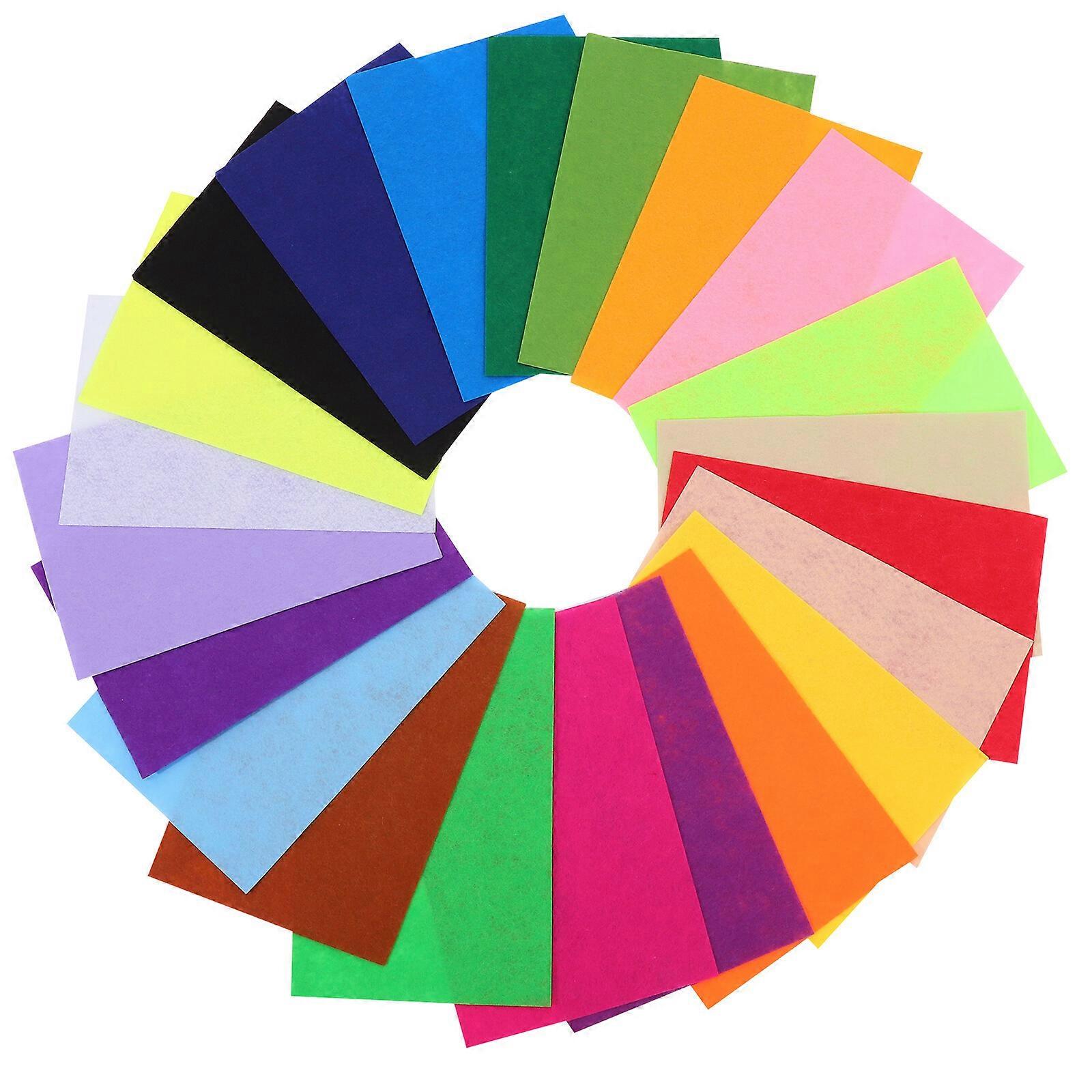 22pcs Felt Sheets Felt for Crafts Felt Fabric Sheet DIY Craft Squares Colorful Felts