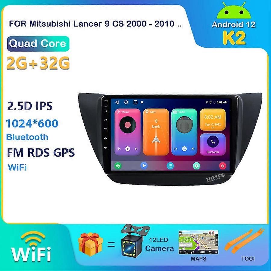 Carplay 8-Core DSP Android 12 Car Player Radio GPS Navigation For Mitsubishi Lancer 9 Lancer ix 2006-2010 Car Stereo WiFi Player