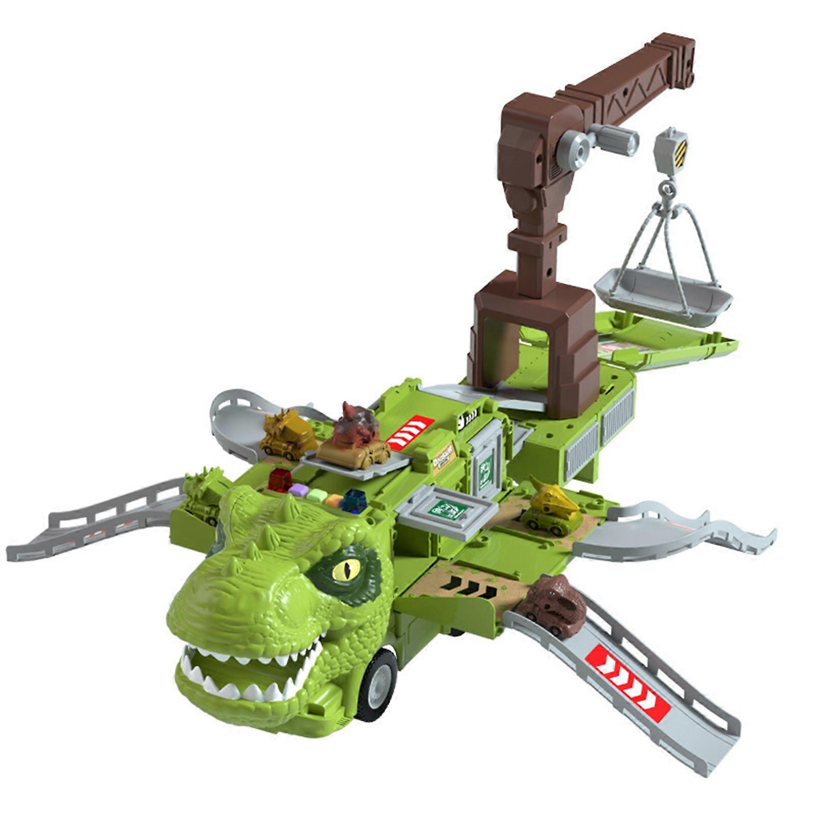 Dinosauro Trasformazione Ingegneria Camion Pista Giocattolo Set Con Luci E Musica AU