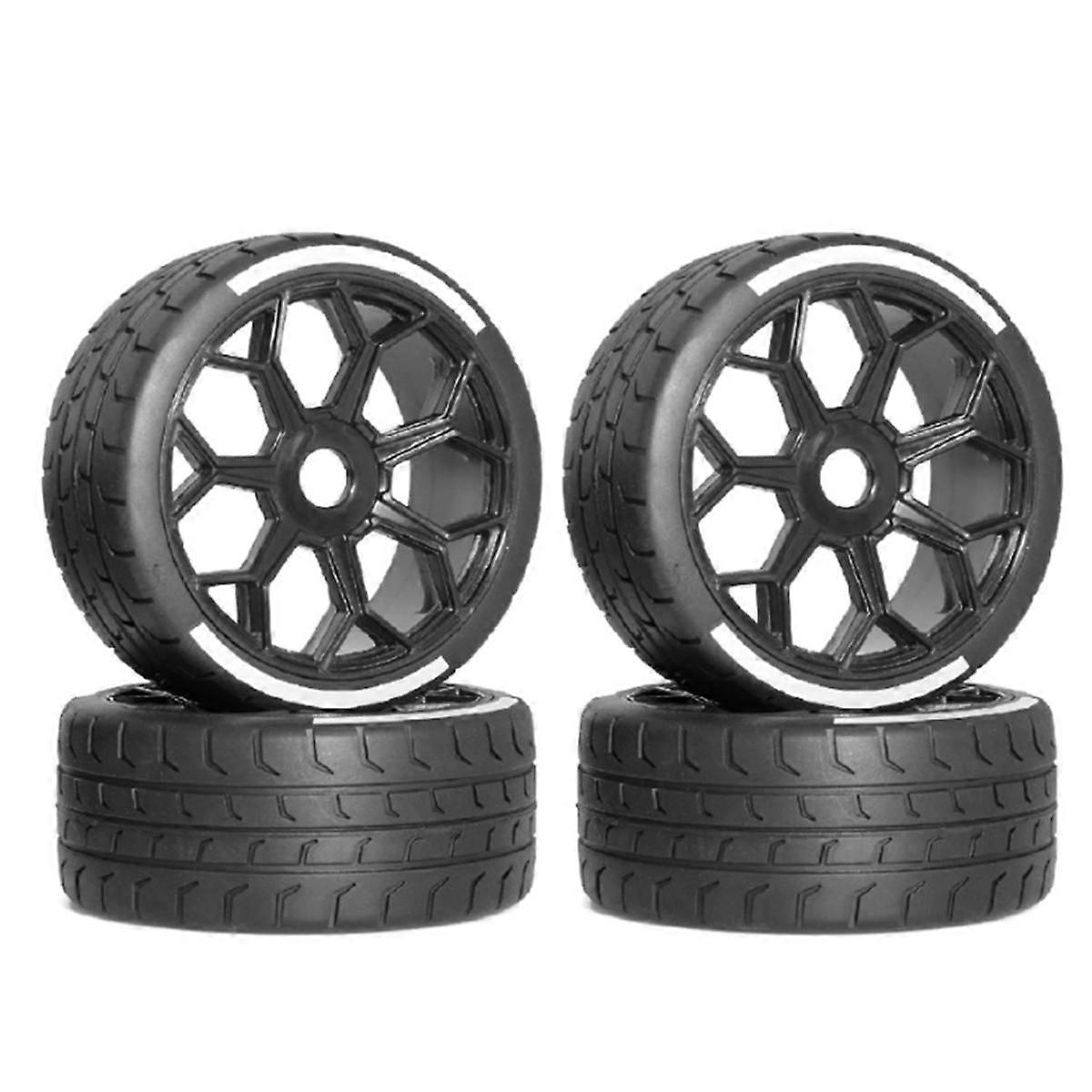 4pcs 42/102 Tire Tyre 17mm Wheel Hex for 1/7ARRMA INFRACTION LIMITLESS F1 1/8 X3 GT RC Car Upgrade