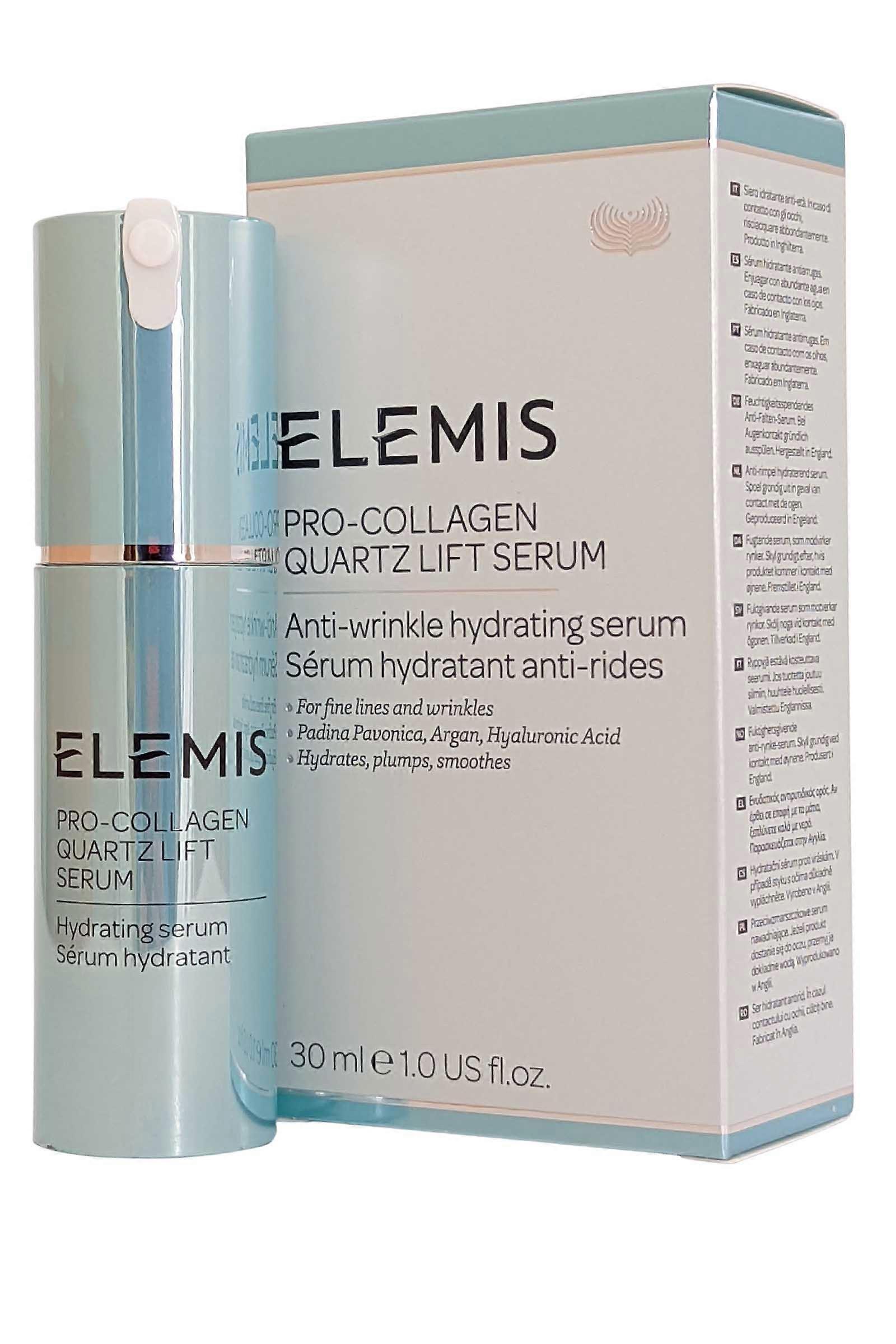 Elemis Skincare Pro Collagen Quartz Lift Serum Hydrates 30ml for fine lines and wrinkles