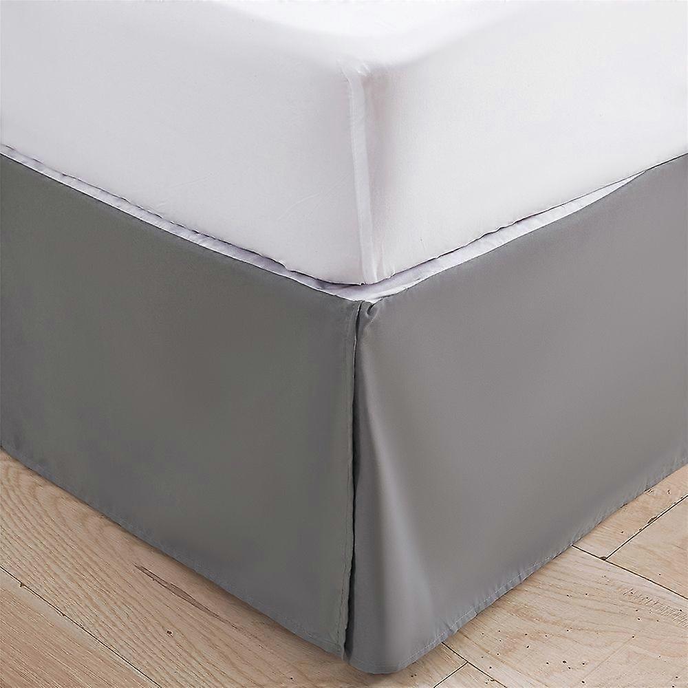 Wrap pleated bed skirt for beds, easy to install bed skirt, anti-static, wrinkle resistant and fade resistant