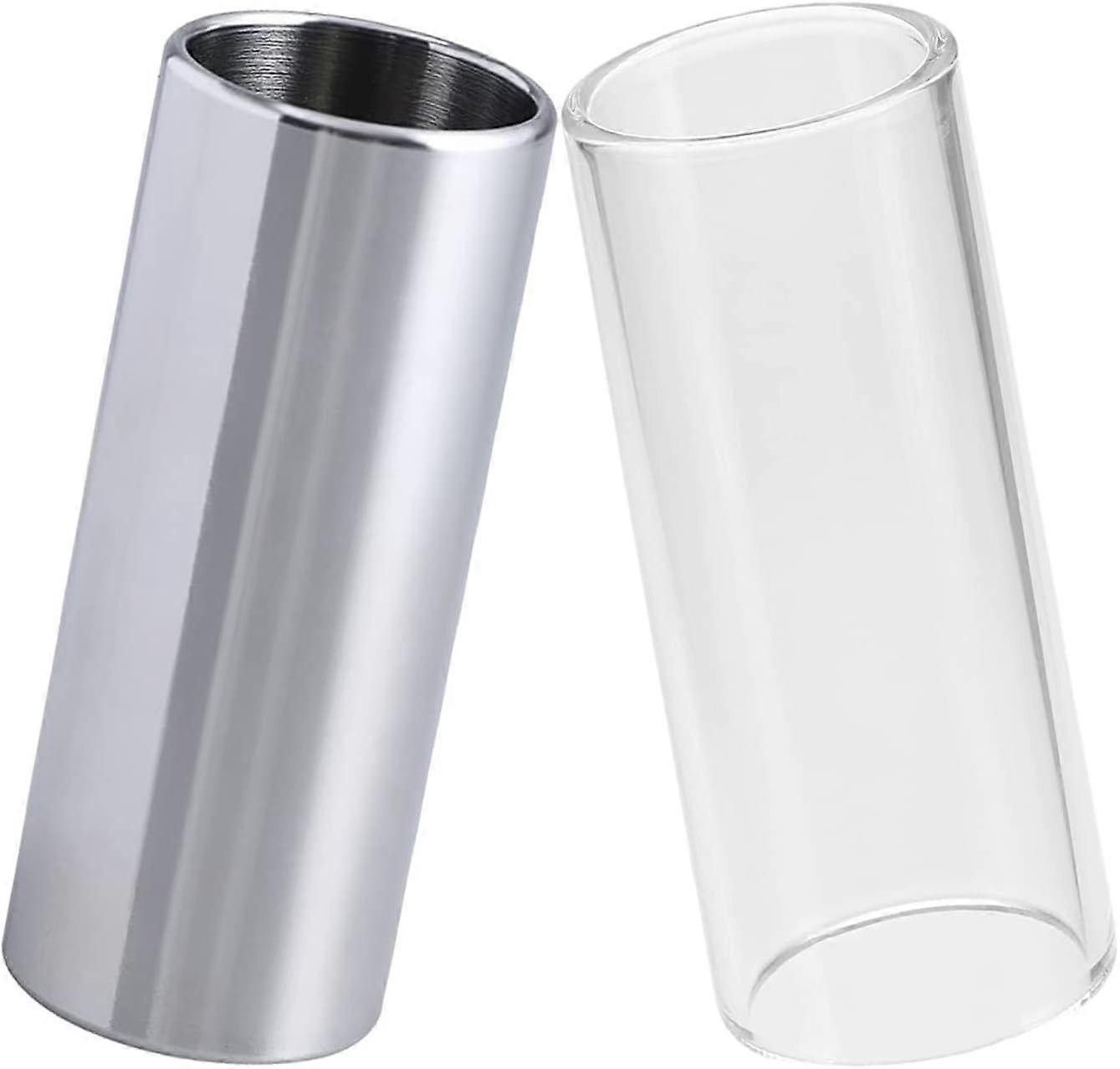 2st Gitarr Slide Finger Joint Protector Anti-Pain Slider Guitar Instrument Tillbehör för Bas, Elgitarr, Akustisk Gitarr