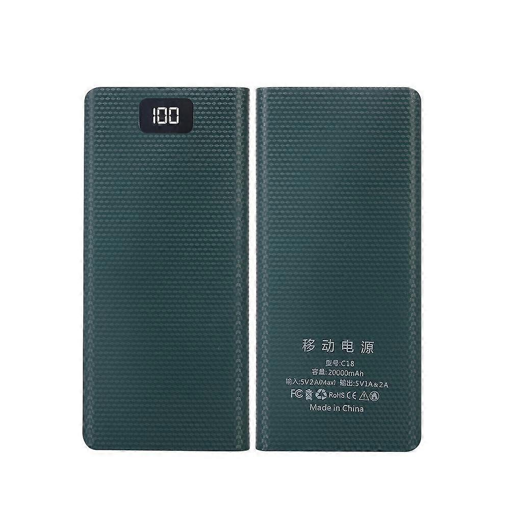 8*18650 Battery Charge Storage Box LCD Battery Power Bank Case 5V Dual USB Type C Battery Holder Box without Battery