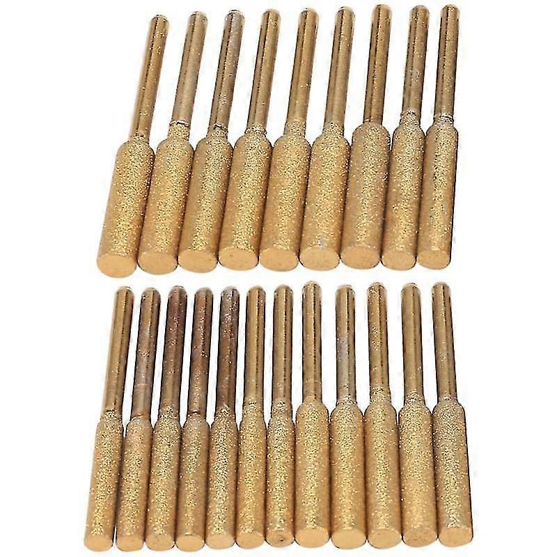 21Pcs Chainsaw Sharpener High Hardness Diamond -Diamond Sharpening Wheels Chainsaw File for Chain S