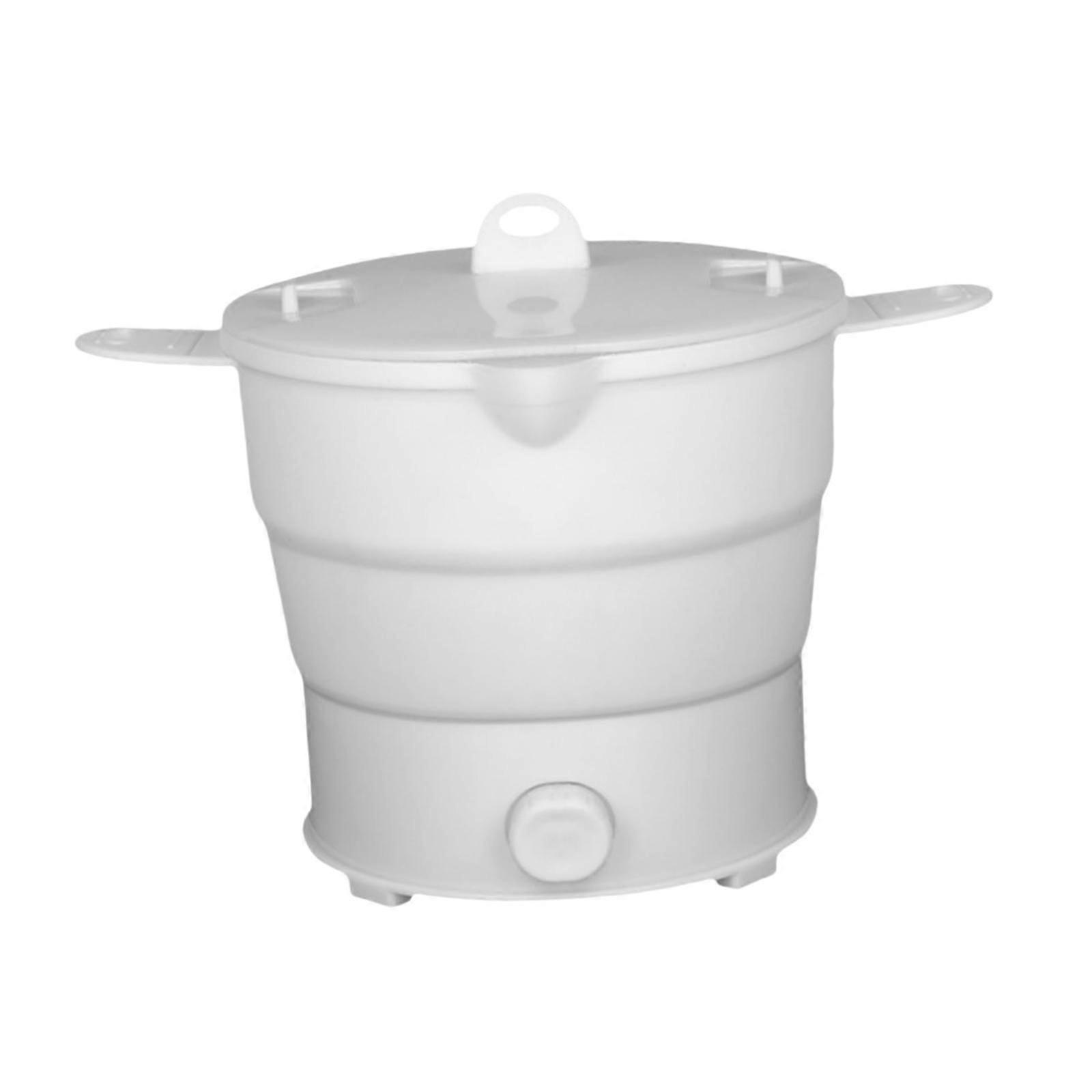 Mini Heating Pot with Steamer Water Boiling Pot for Noodle Soup Cooking Rice