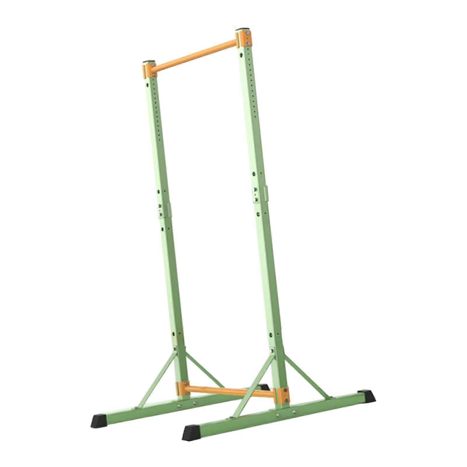 Pull up Bar Stand Stable Réutilisable Tour d’Alimentation en Acier pour Entraînement En Plein Air Maison Vert