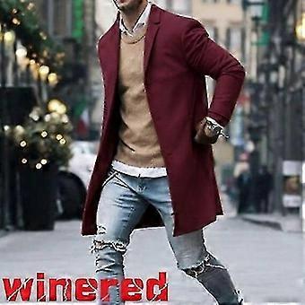Manteau D’Hiver Long Homme En Cachemire Et Lin – Noir – Coupe Élégante – Taille XXXL