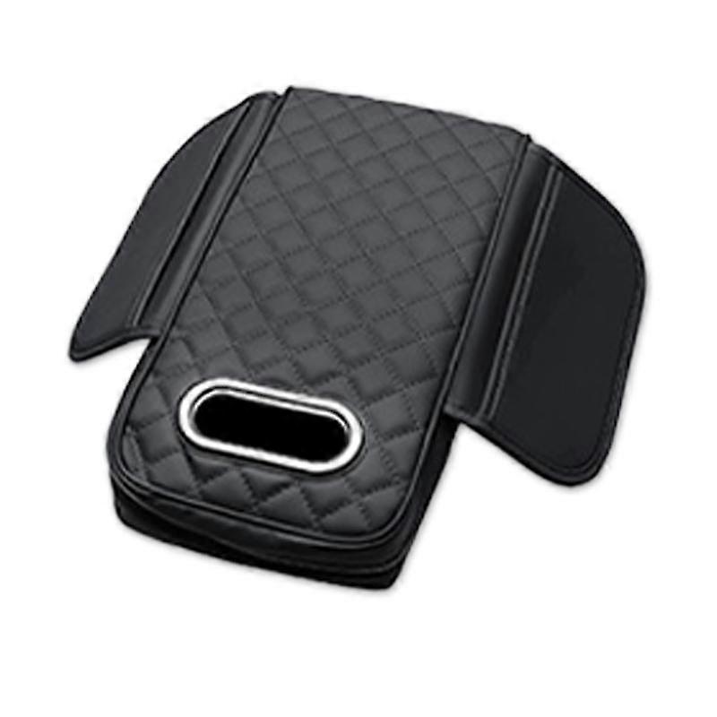 SEAMETAL Car Armrest Cover Leather Memory Foam Height Pad With Tissue Center Box Car Storage Bag