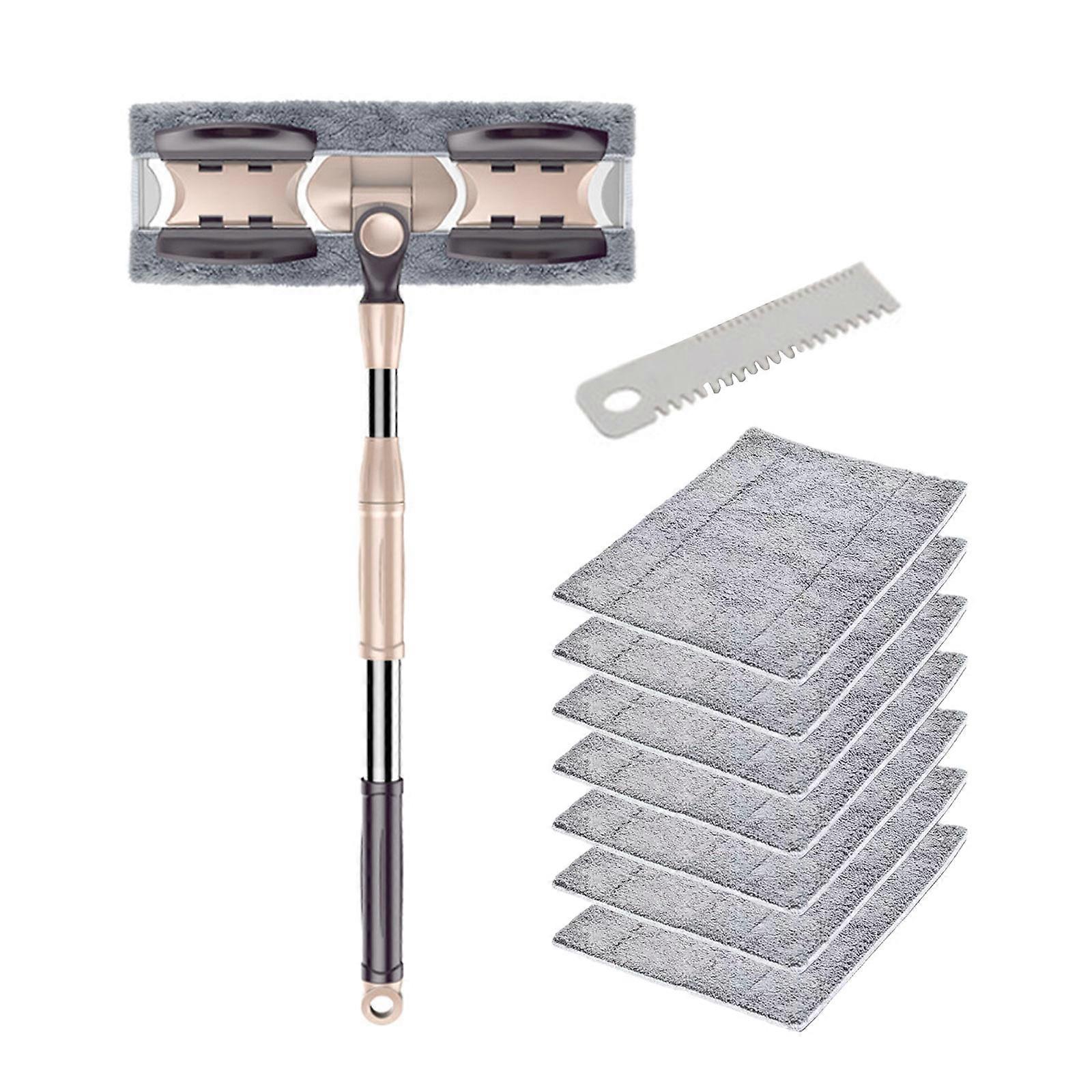 Easy to use Extended Rectangular Mop for Home Cleaning 360 Degree, Dusting Microfiber Pad, 133cm Handle B
