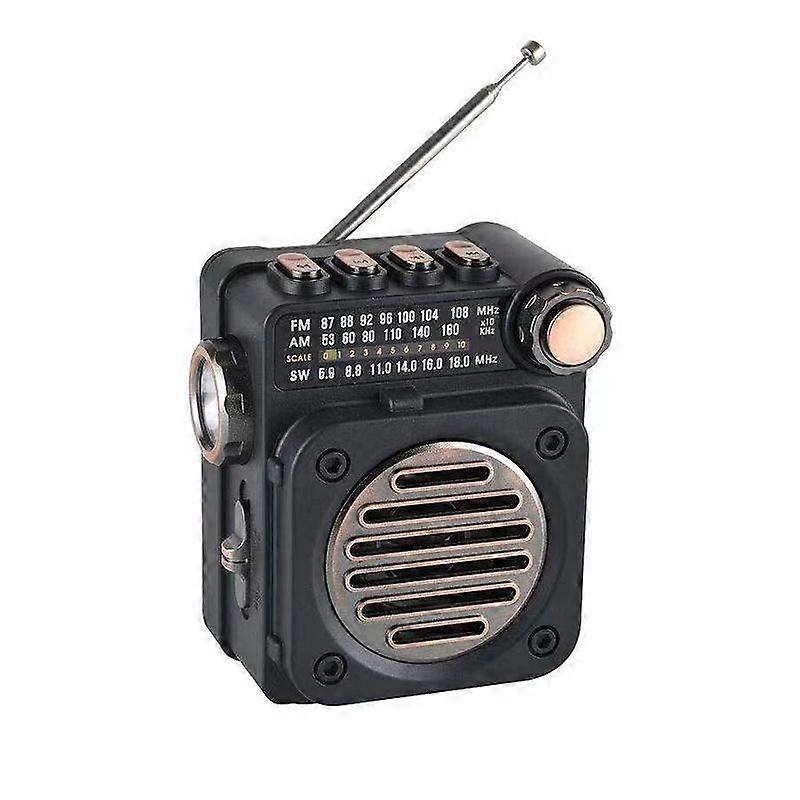 PuXing M8BT Mini Radio multibande FM / AM / SW avec lampe de poche LED