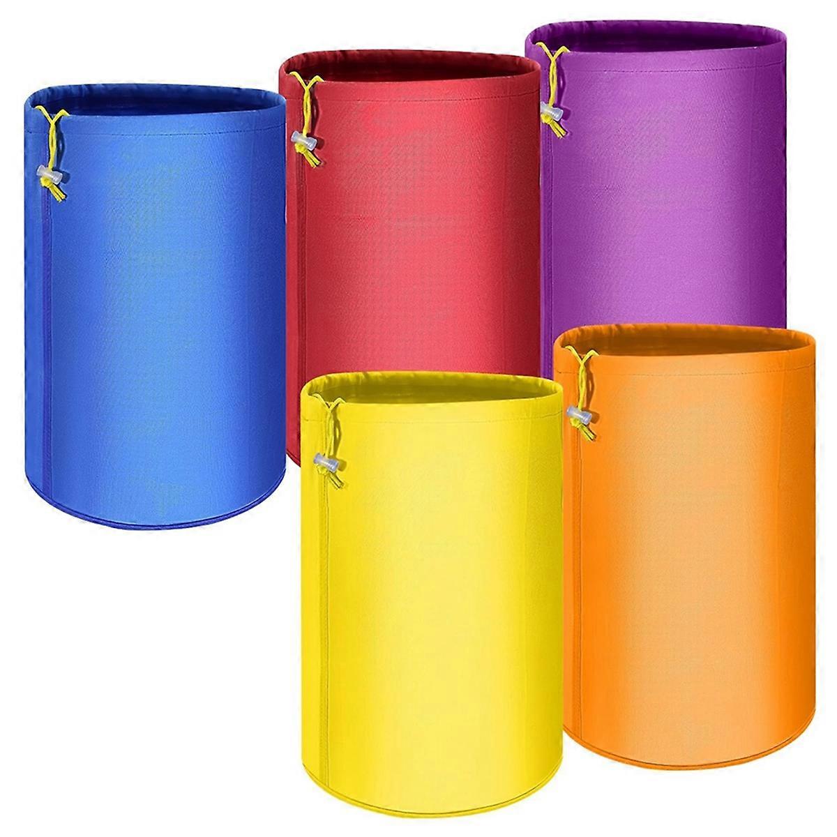 5pcs 5 Gallon Filter Bag Oxford Cloth for Bucket,Reusable Household Food Filter Bag for Hydroponics, Gardening,Juice