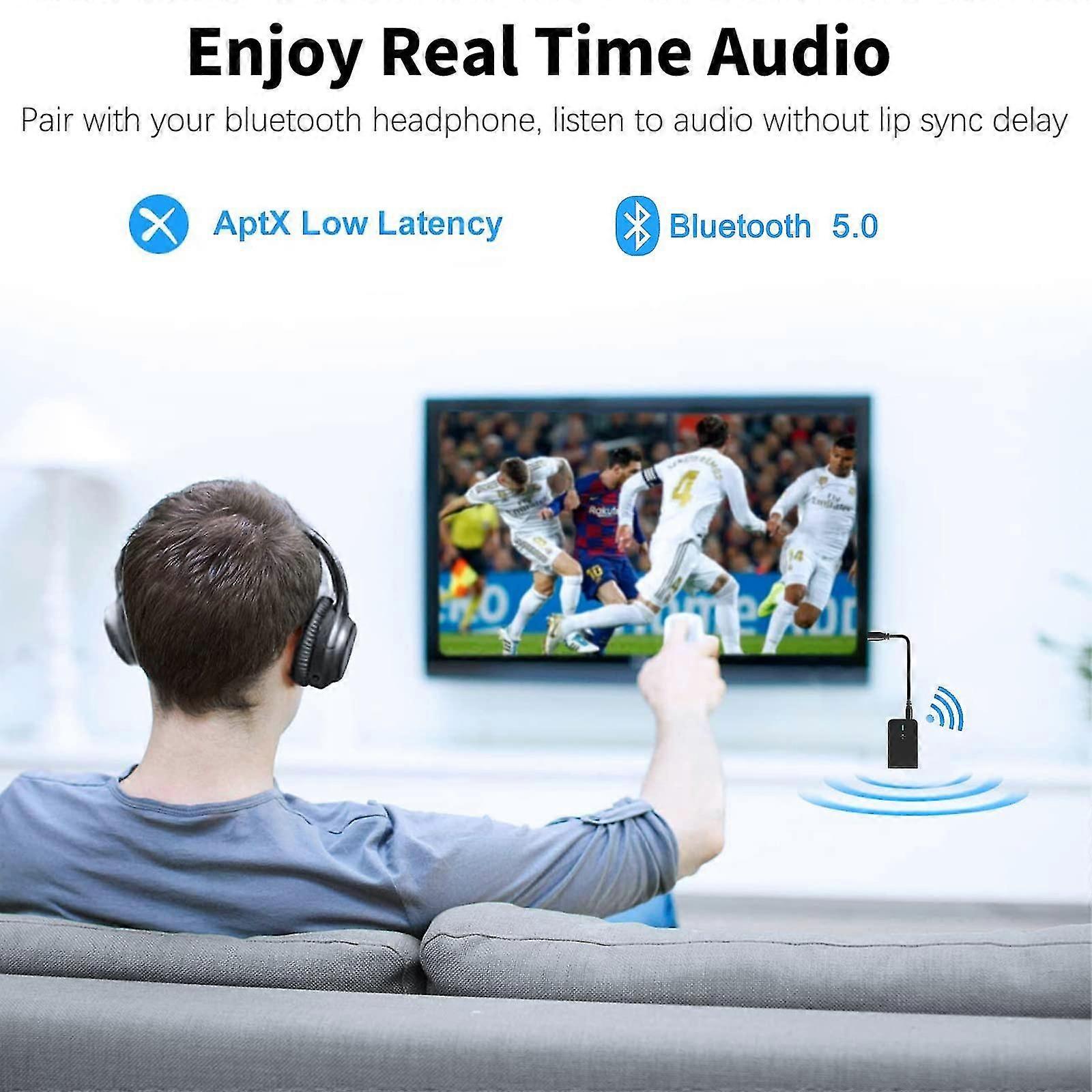 Bluetooth 5.0 Transmitter Receiver For Tv To Bluetooth Headphone