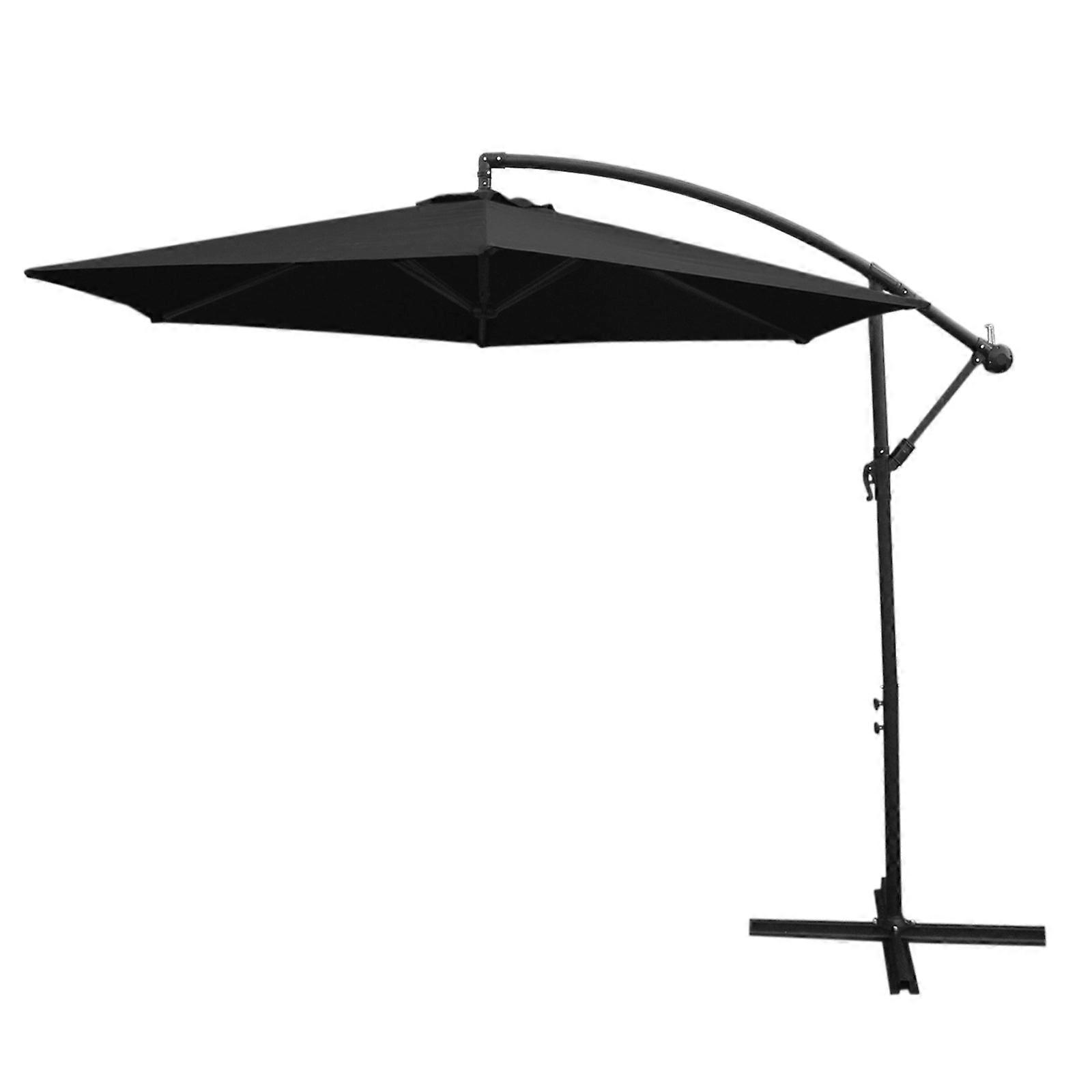 Zwarte Cantilever Parasol