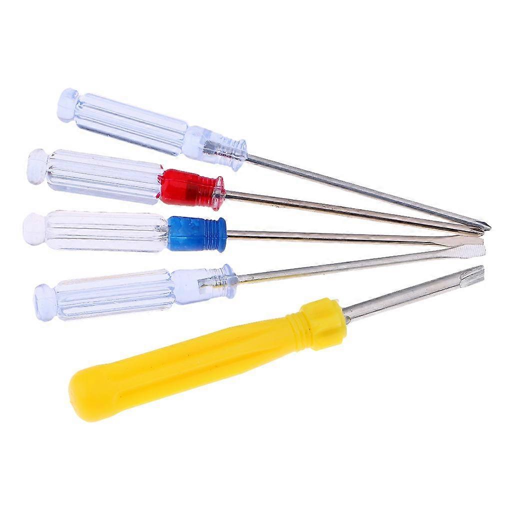 5pcs/Set Mini Small Precision Cross Flat Head Screwdriver Repair Tools Kit