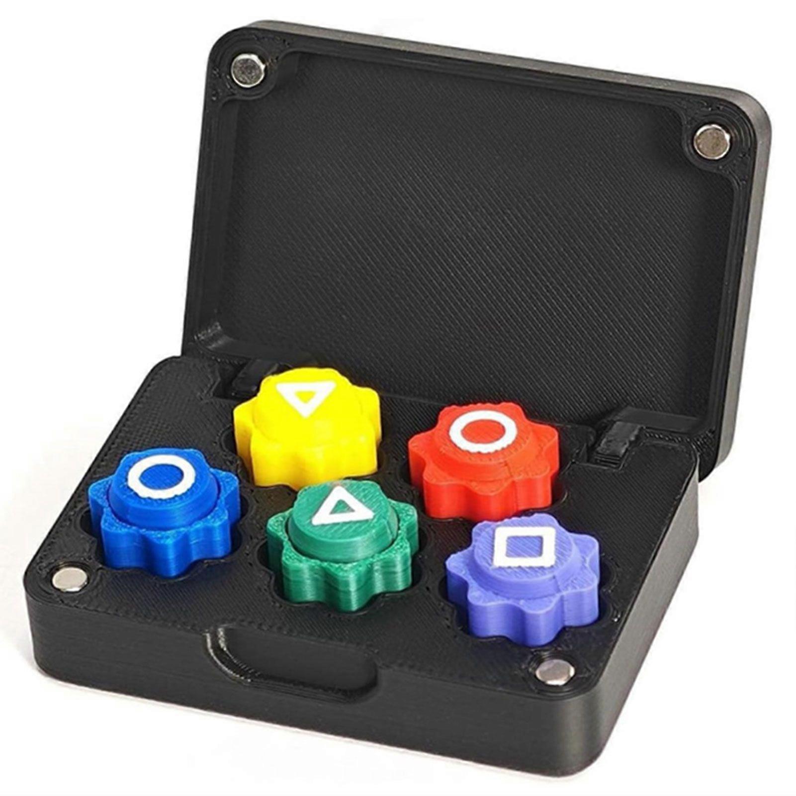 Korean Traditional Play Gonggi Game Interactive Stone Catching Game with Storage Box for Home Family