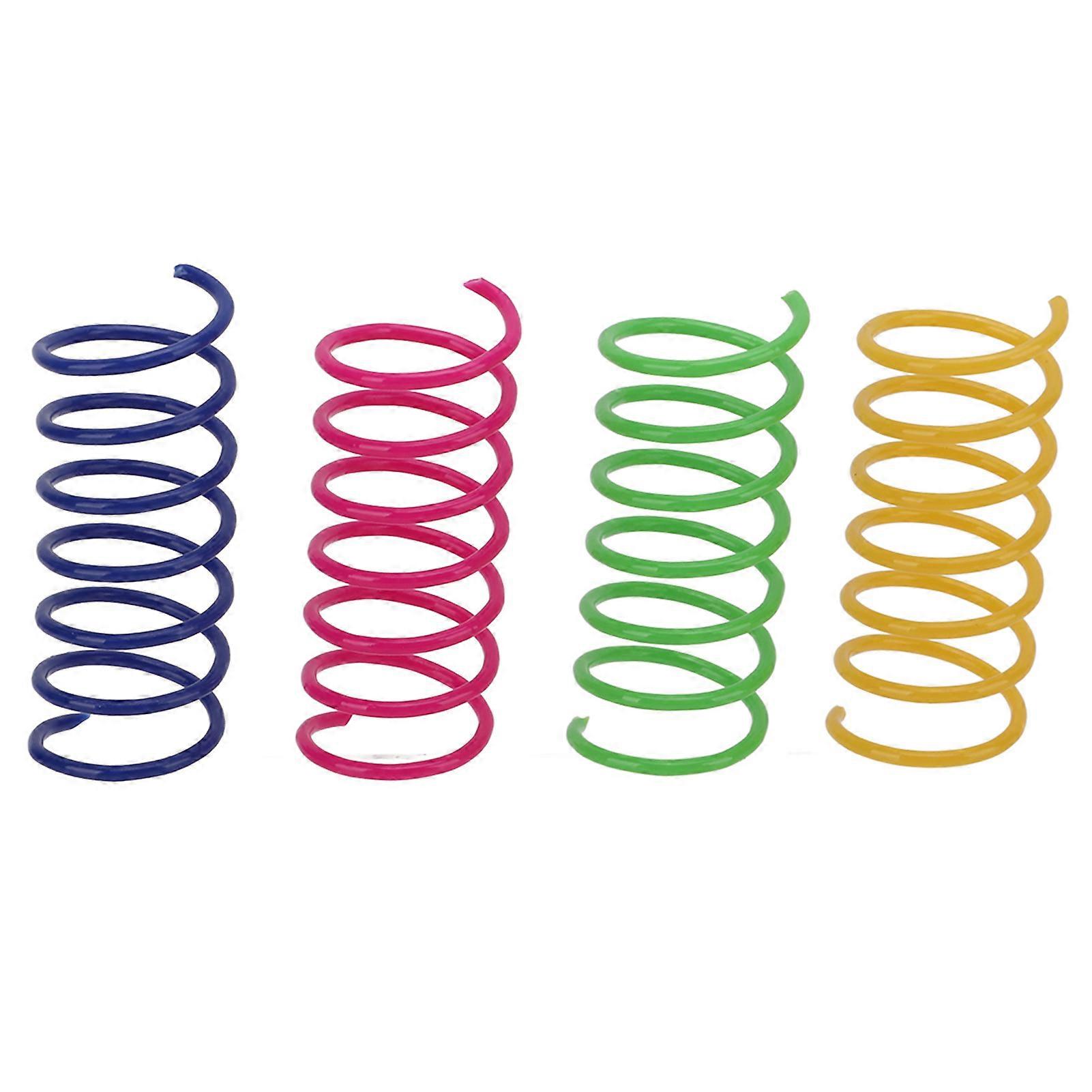 40pcs Colorful Cat Spring Toys for Interactive Play, Bite-Resistant, Durable, Spring-Style Design