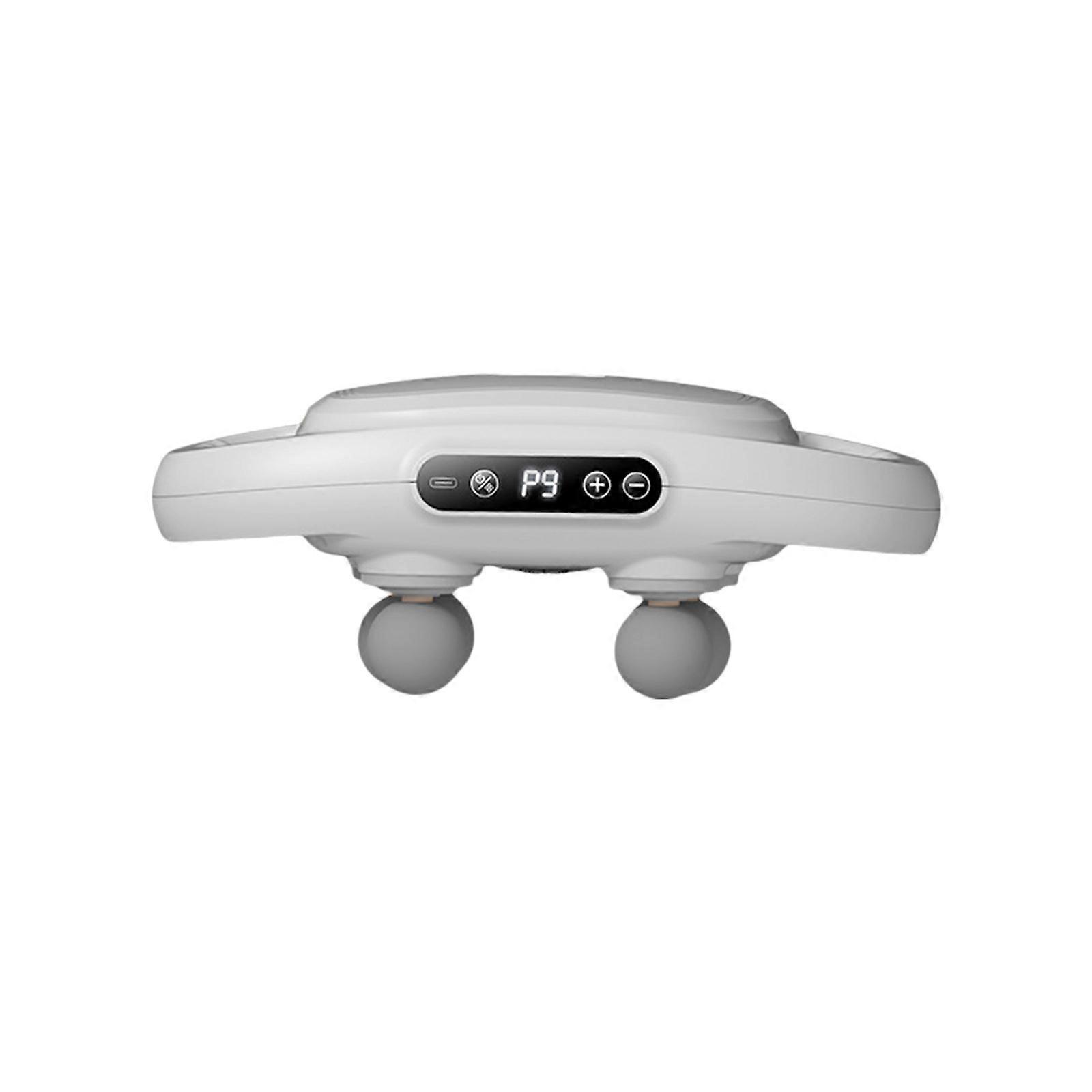 Handheld Muscle Massager Six Head Fascia Guns Deeply Tissue Muscle for Athletes White