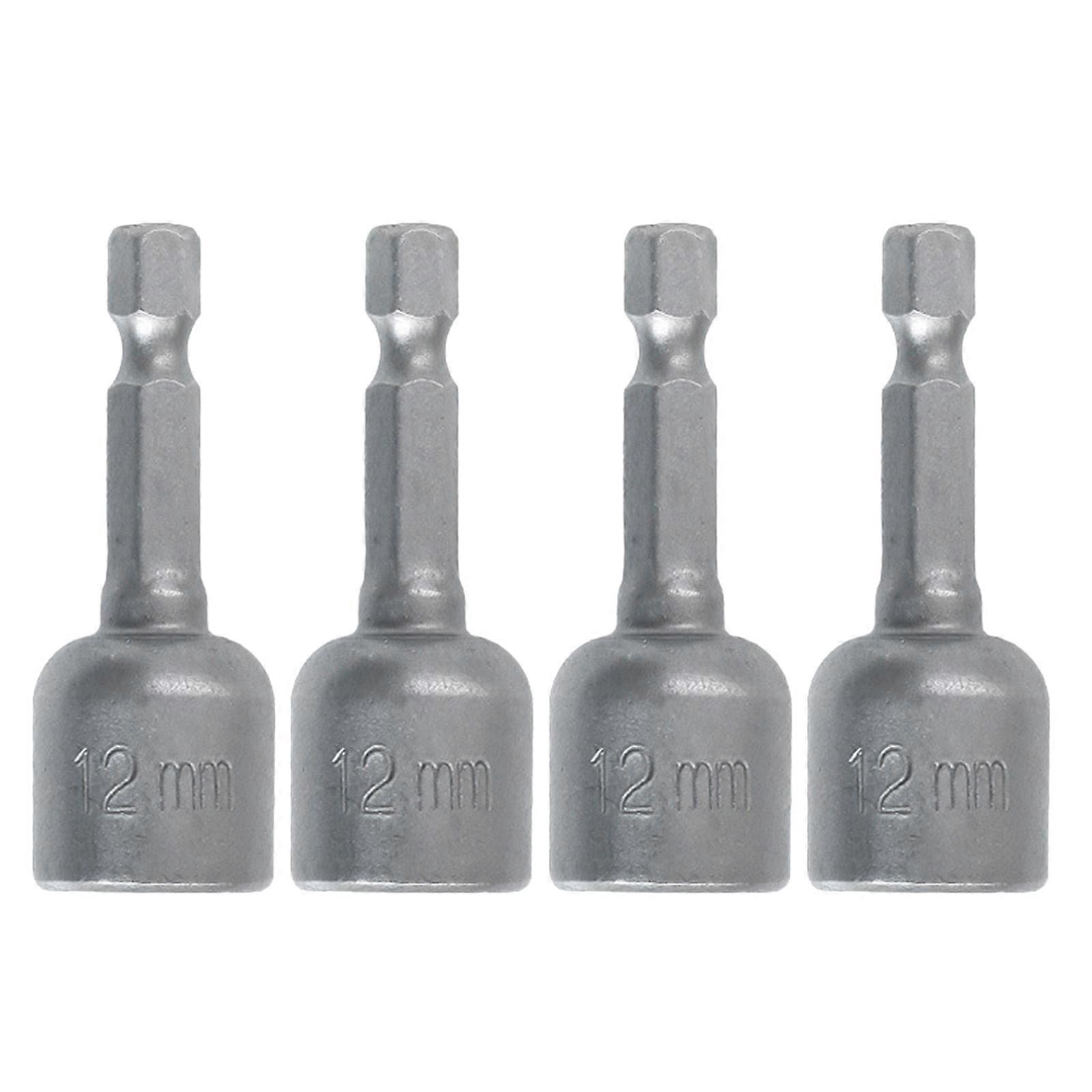 Impact-Socket Magnetic Nut Screwdriver 1/4 Hex Drill Bit Adapter 6-13mm for Power Drills Impact-Driver Socket Kit