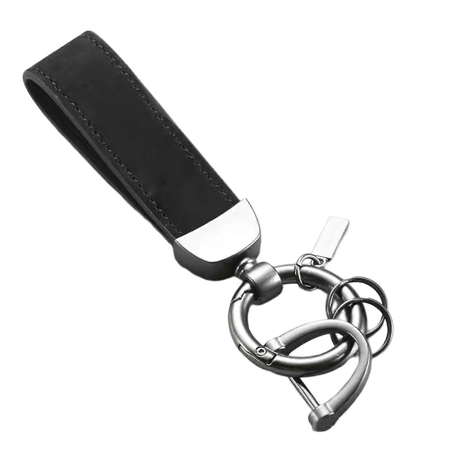Porte-clés en cuir PU Porte-clés Accessoires de mode Sangle de poignet cadeau résistant à l’usure