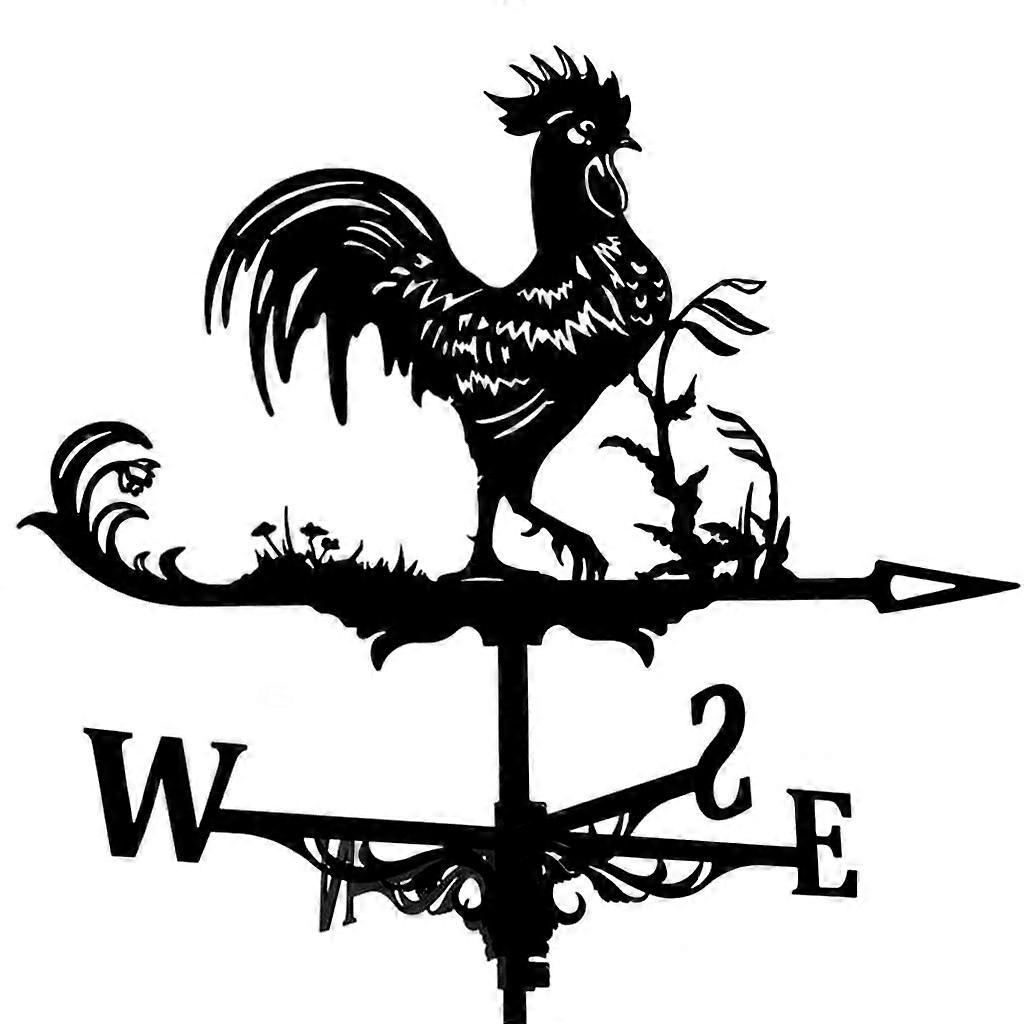 Farm Stainless Weather Vane Wind Direction Indicator, Yard Measuring Tools
