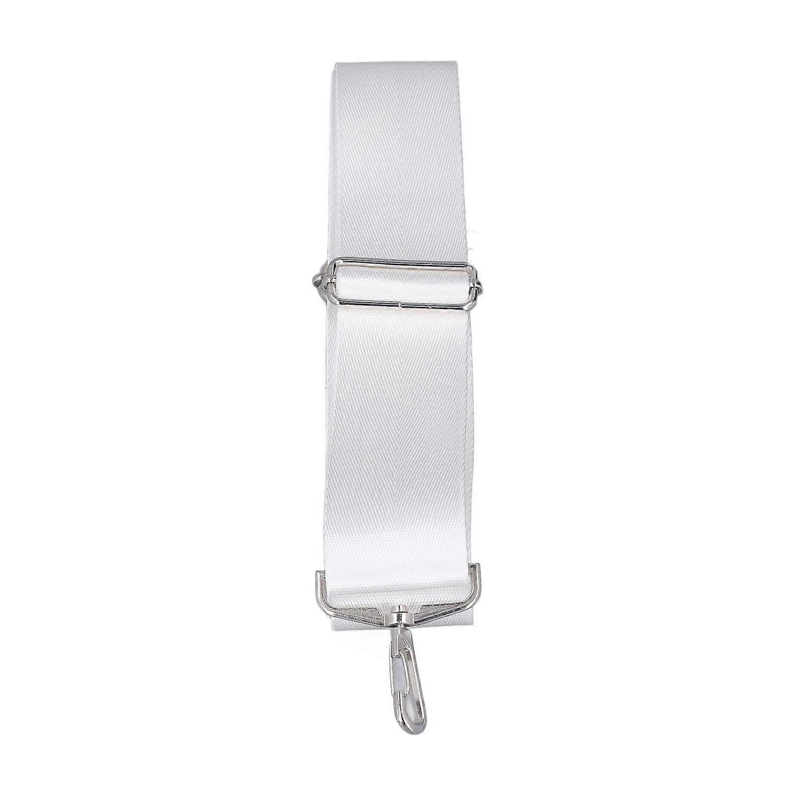 Tennis Net Center Strap Adjustable Height Tennis Net Straps Stainless Steel Buckle White