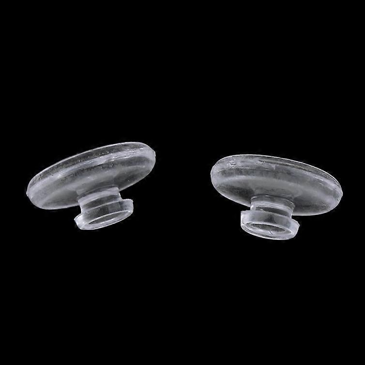 25 Pairs of Silicone Eyeglass Nose Pads Push In Round 9mm
