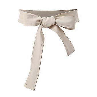 Mode taille sjerp voor bovenkleding vrouwen jas verstelbare korset riem lint sjerp band voor trenchcoat kleding accessoires geel kaki