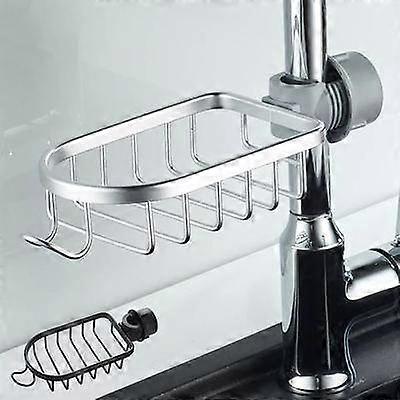 Adjustable Faucet Bathroom Shelf Shower Storage Holder Rack