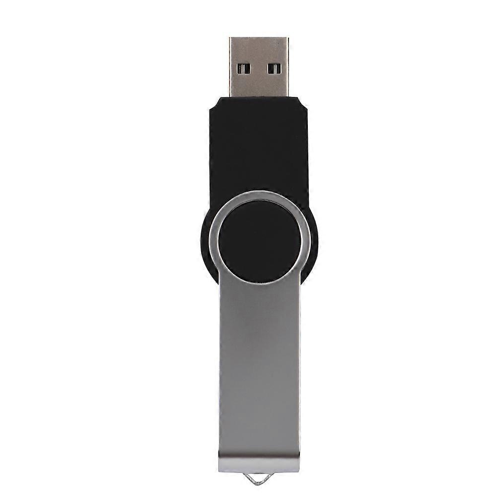 32G ABS Portable Rotary Cap USB2.0 U Disk for Windows Vista/7/10/Mac Black