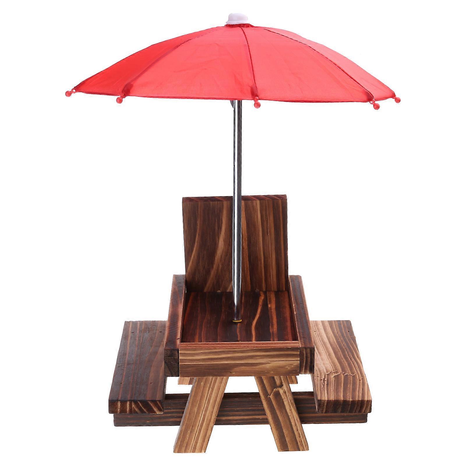 Reliability Squirrels Feeders Feeding Table for Outdoor Bird Feeders Pet Bird Feeders Large Capacity Bird Feeding Tool Burnt color