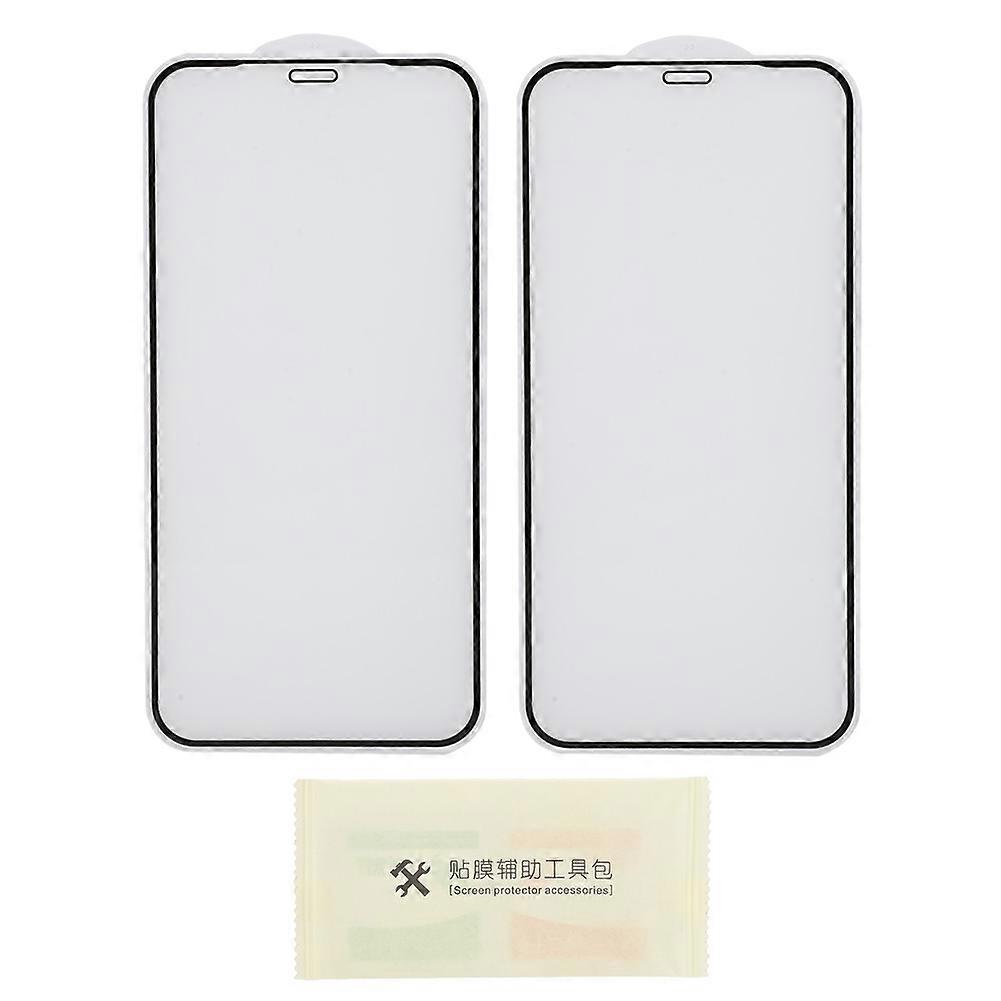2 PCs Soft Edge Full Coverage Unseen Mobile Phone Tempered Glass Film for iPhone11 / 11 Pro/ 11Pro Max