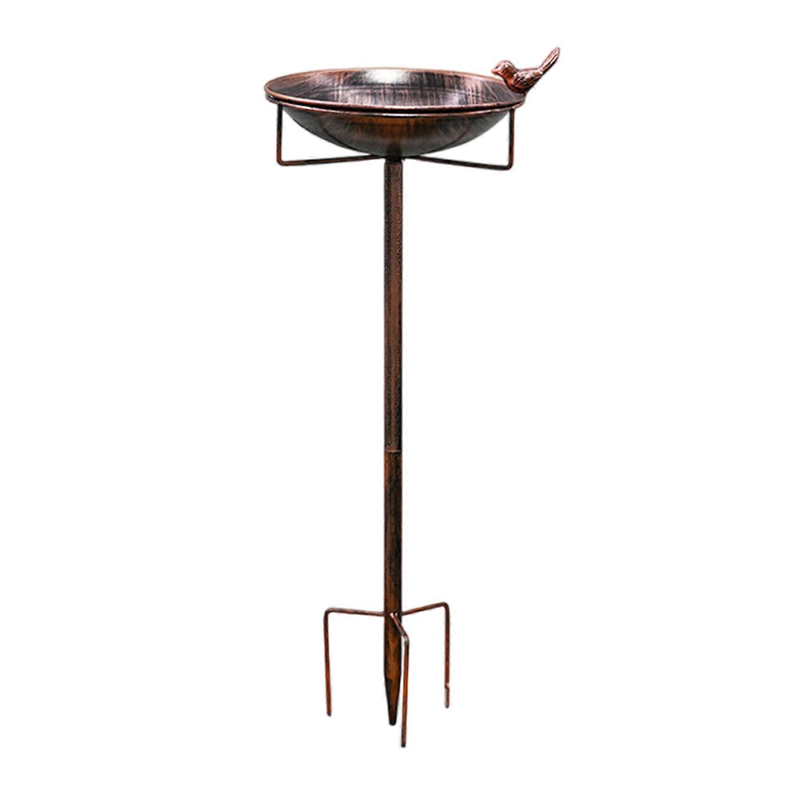 Elegant Bird Bath for Gardens Patios and Yard Durable Weather Resistant Freestanding with Stable Prongs Base