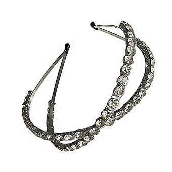 1 st utskuret kors vintage legering strass huvudband Dekorativt hår huvudband