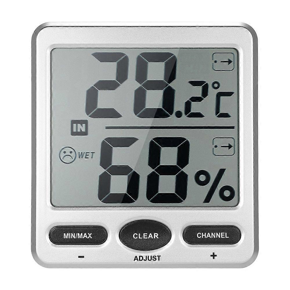Lcd Digital Thermometer Wireless Temperature Humidity Meter Indoor Outdoor 8-Channel Thermometer Hy
