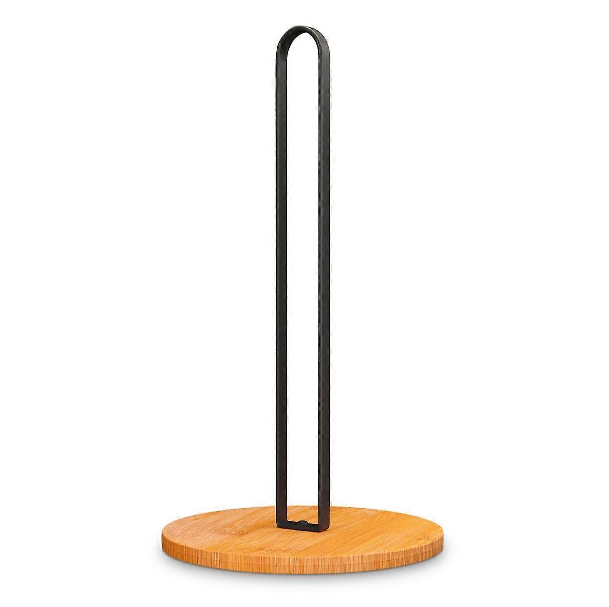 Paper Towel Holder - Wooden with Non-Slip Base, Minimalist Style, for Kitchen, Home, Office